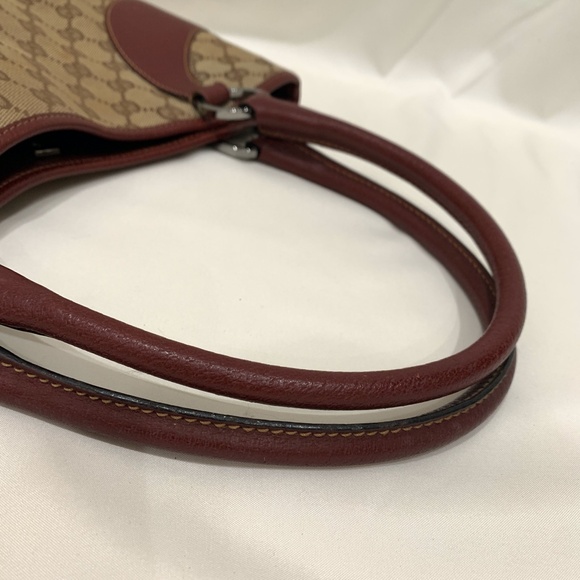 enjoyingthehunt - For fix payment - Gucci Brown Red GG Canvas Tote Sku#84019 - Picture 8 of 12